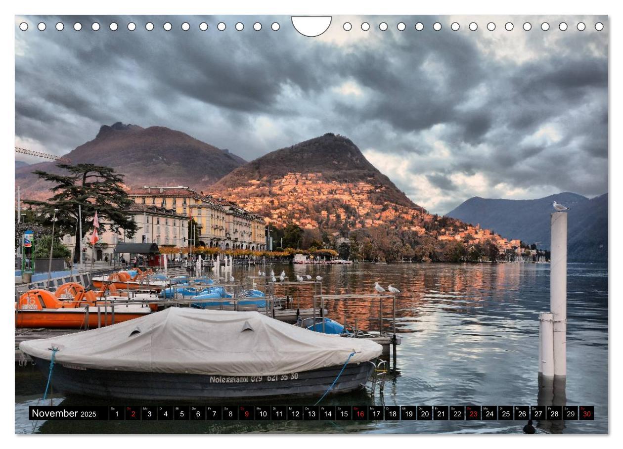 Bild: 9783435588398 | Lugano - Perle im Tessin (Wandkalender 2025 DIN A4 quer), CALVENDO...