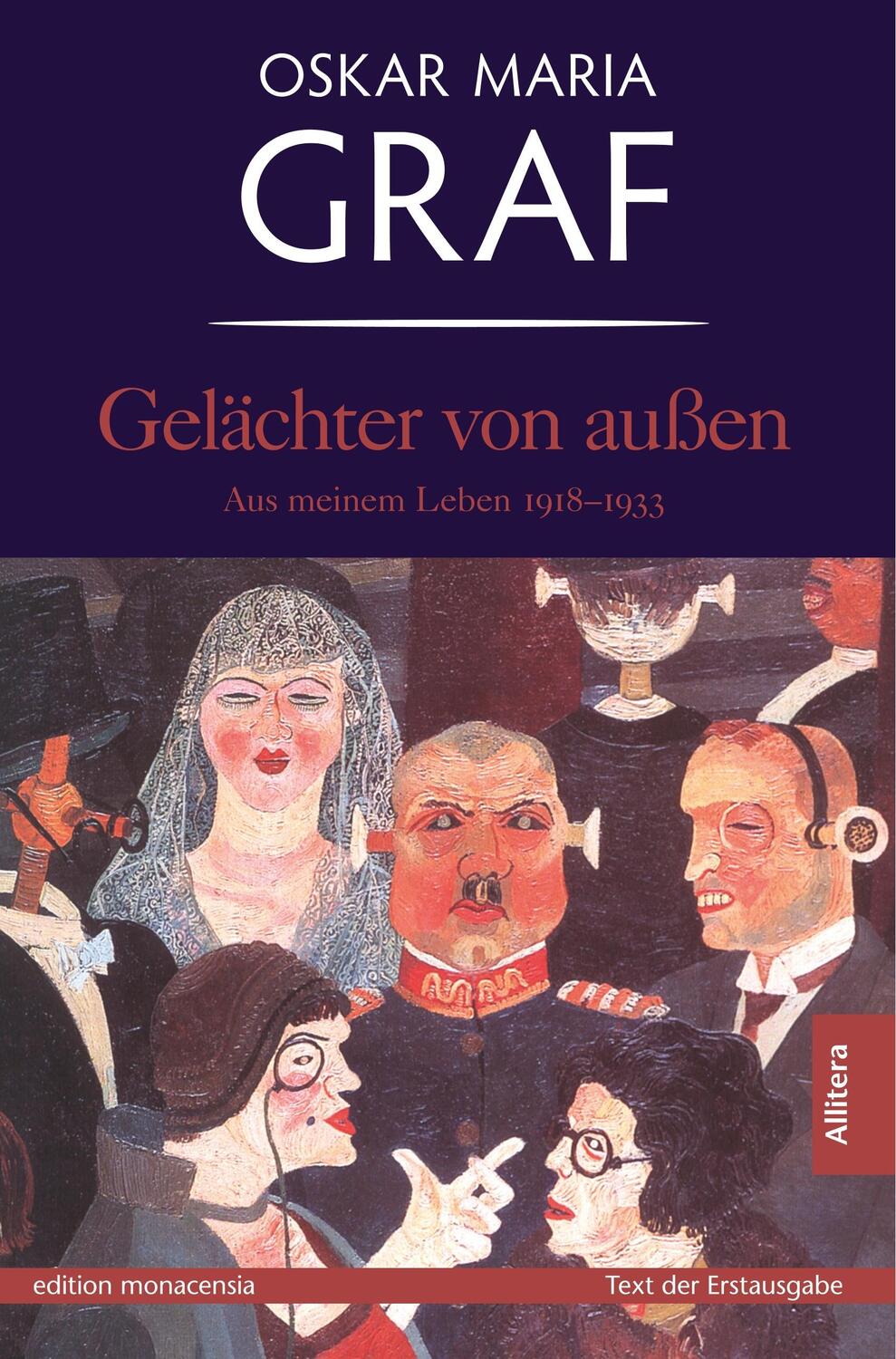 Cover: 9783869060071 | Gelächter von außen | Aus meinem Leben 1918-1933 | Oskar Maria Graf