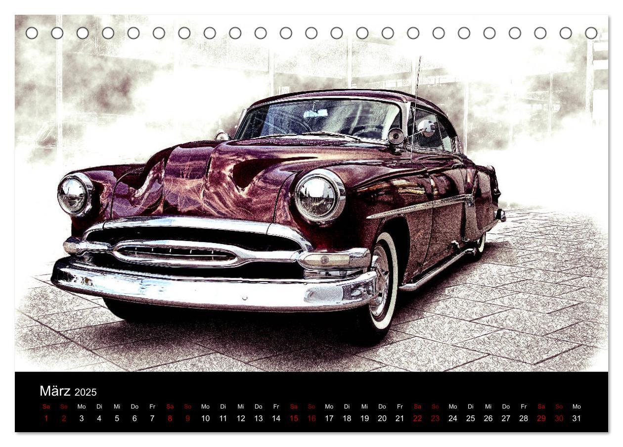 Bild: 9783435397723 | American Automobile (Tischkalender 2025 DIN A5 quer), CALVENDO...