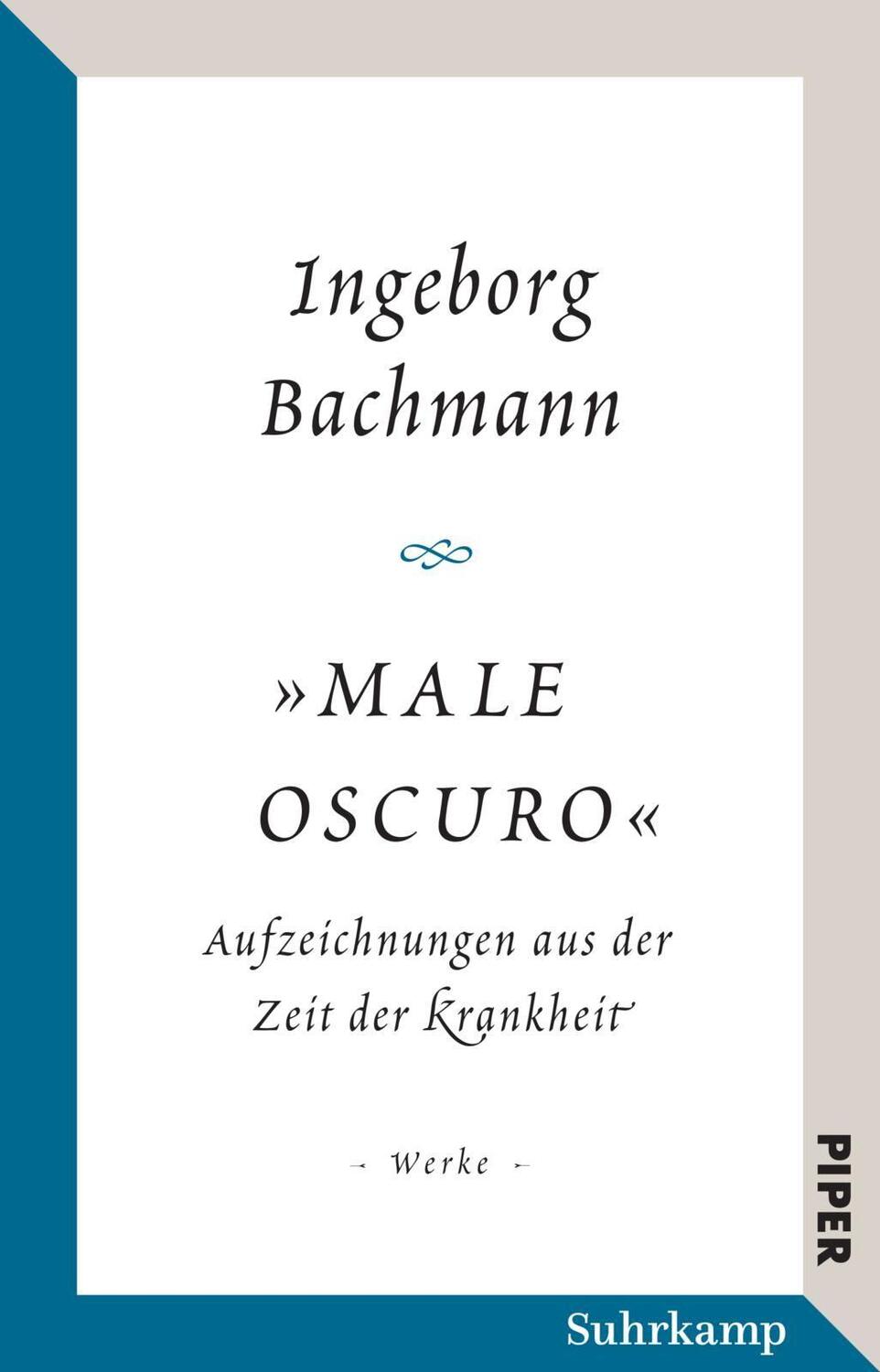 Cover: 9783492316361 | »Male oscuro« | Ingeborg Bachmann | Taschenbuch | Deutsch | 2020