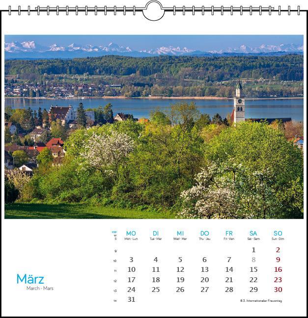 Bild: 9783861924098 | Bodensee 2025 | Postkarten-Tischkalender | verschiedene Fotografen