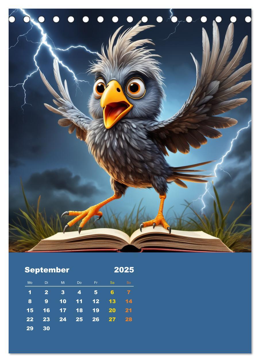 Bild: 9783457150344 | Diese schrägen Vögel (Tischkalender 2025 DIN A5 hoch), CALVENDO...