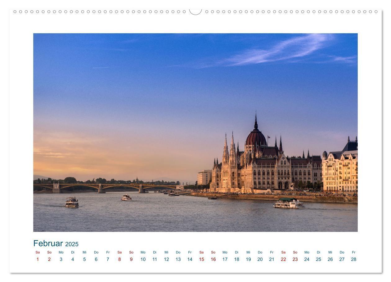 Bild: 9783383816130 | Budapest: zwischen Parlamentsgebäude und Burgpalast (Wandkalender...