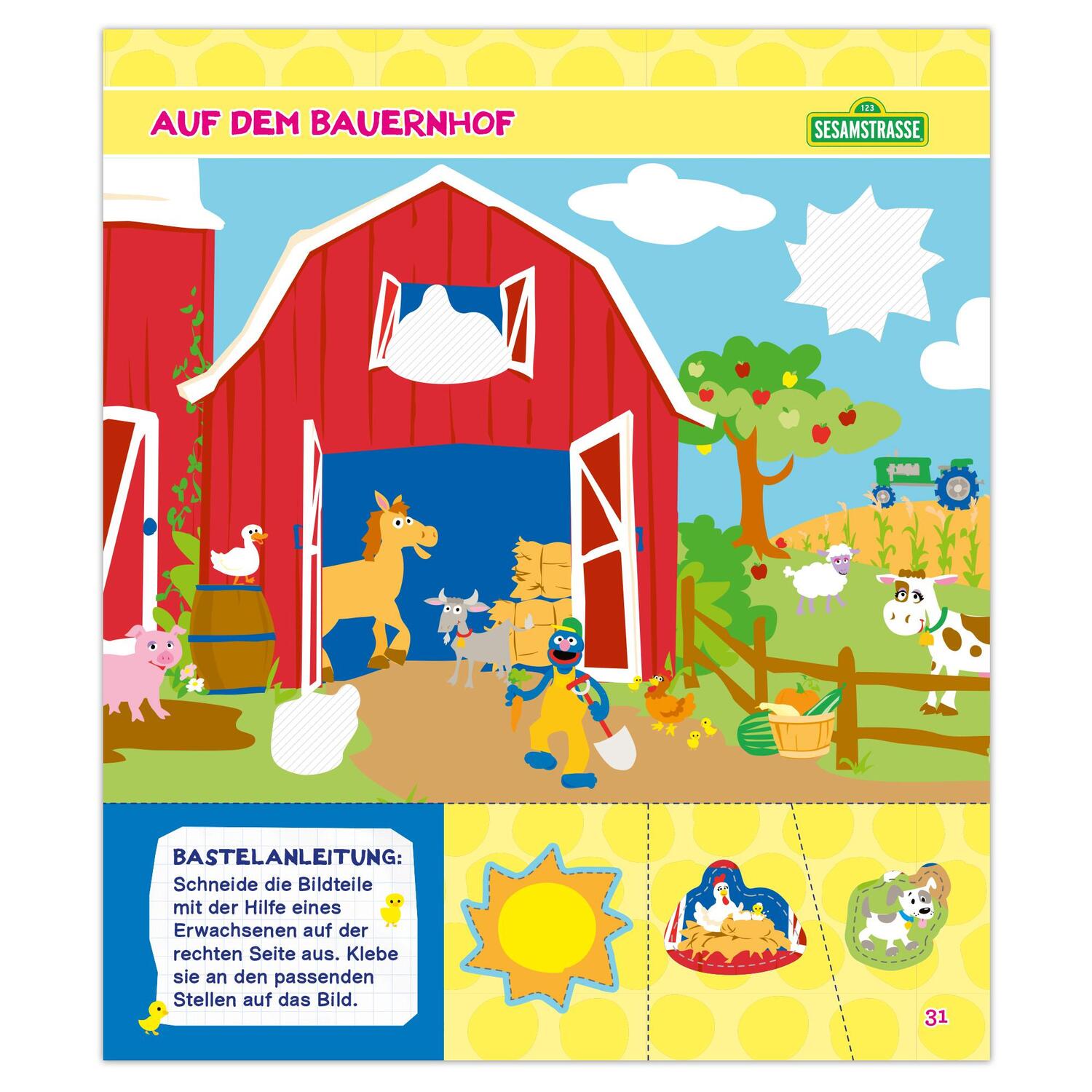 Bild: 9783963473630 | Kunterbunte Bastelein mit Elmo - Allererstes Schneiden, Kleben,...