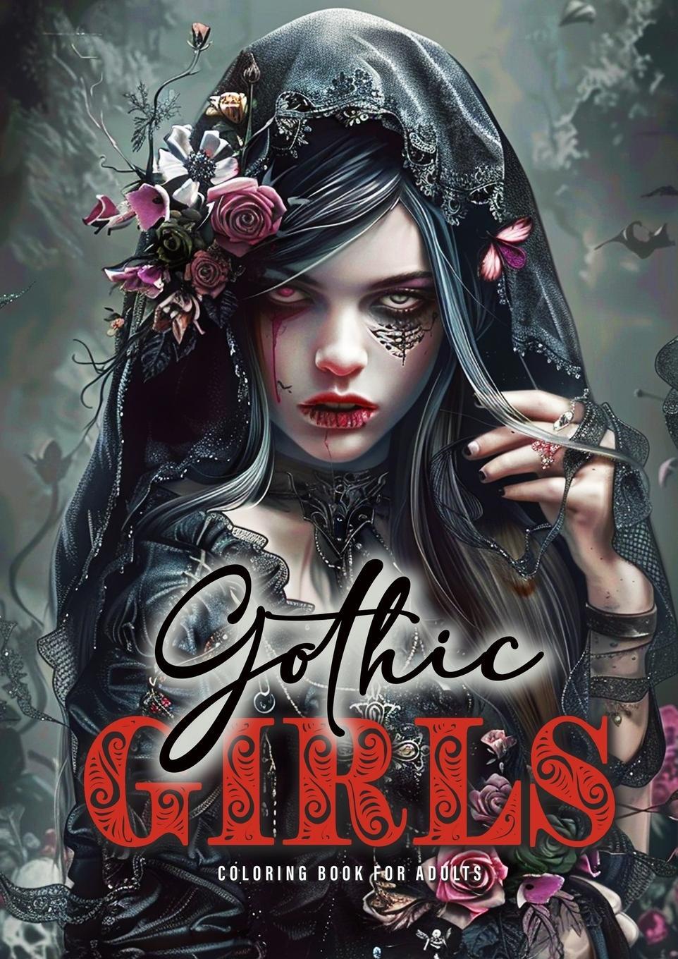 Cover: 9783759807762 | Gothic Girls Coloring Book for Adults | Monsoon Publishing | Buch