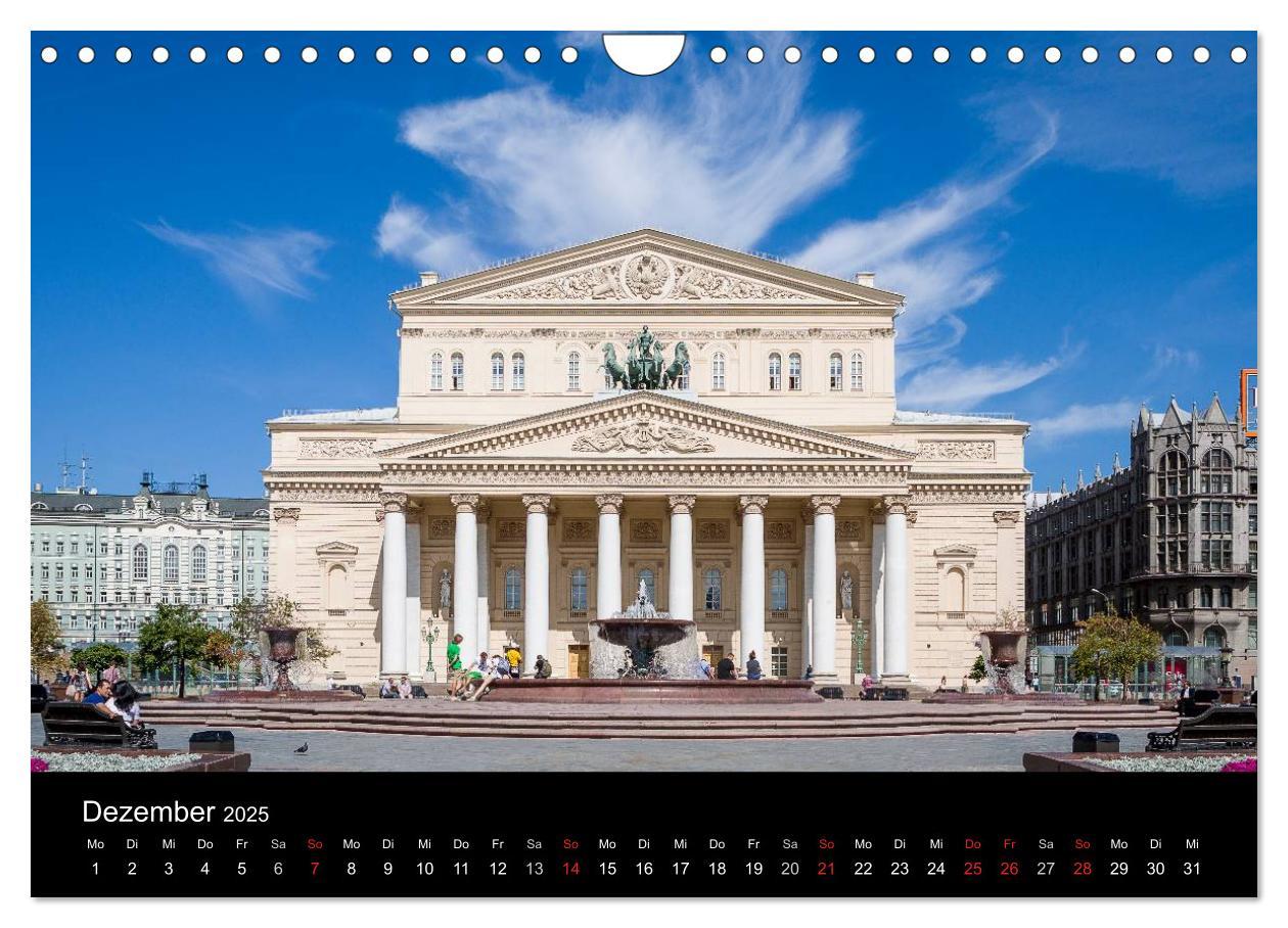 Bild: 9783435644537 | Moskau 2025 (Wandkalender 2025 DIN A4 quer), CALVENDO Monatskalender