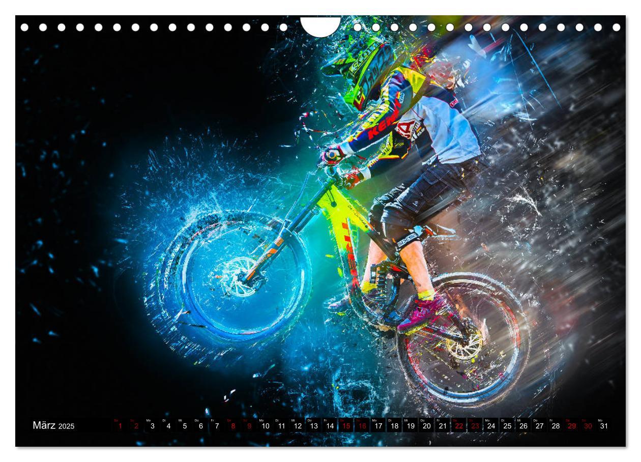 Bild: 9783435432905 | Downhill Explosion (Wandkalender 2025 DIN A4 quer), CALVENDO...