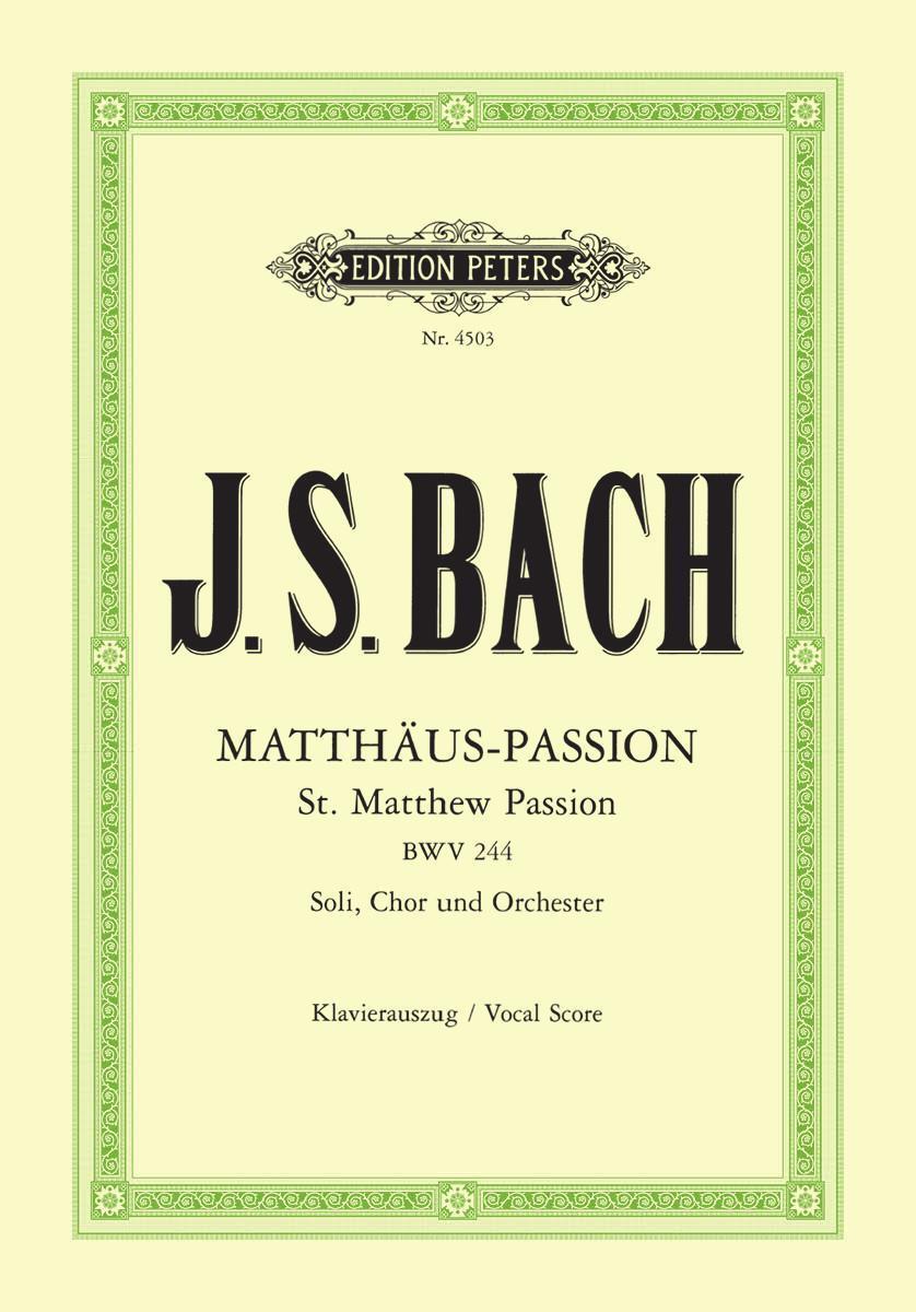 Cover: 9790014028978 | Matthäus-Passion BWV 244 | Johann Sebastian Bach | Taschenbuch | 2001