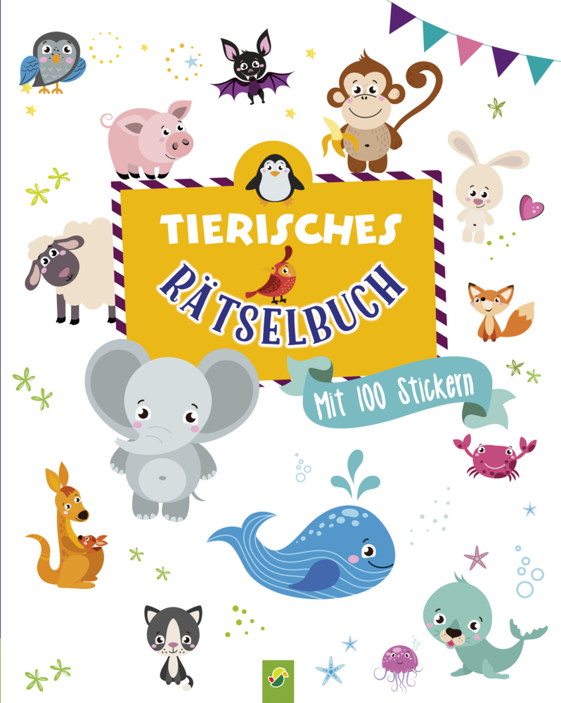Cover: 9783849932329 | Tierisches Rätselbuch für Kinder ab 4 Jahren | Mit 100 Stickern | Buch