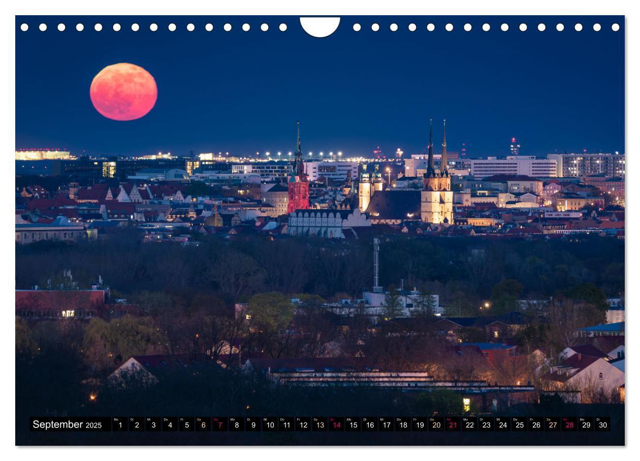 Bild: 9783435215119 | Halle-Luna - Mondsüchtig in Halle-Saale (Wandkalender 2025 DIN A4...