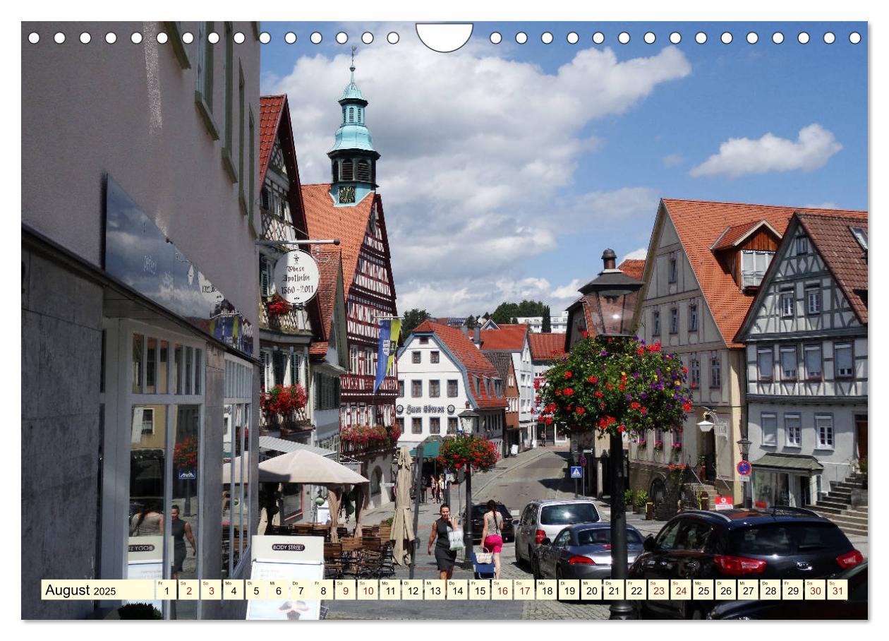 Bild: 9783435441730 | Unterwegs in Backnang (Wandkalender 2025 DIN A4 quer), CALVENDO...