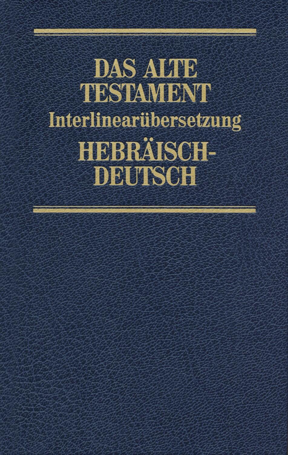 Cover: 9783417254051 | Interlinearübersetzung Altes Testament, hebr.-dt., Band 2 | Steurer
