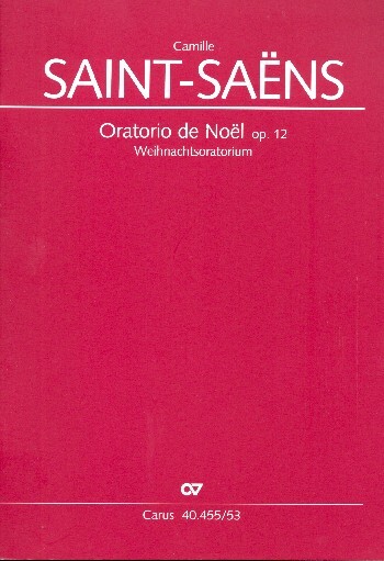 Cover: 9790007088408 | Oratorio de Noel (Weihnachtsoratorium) op.12, deutsch, Klavierauszug