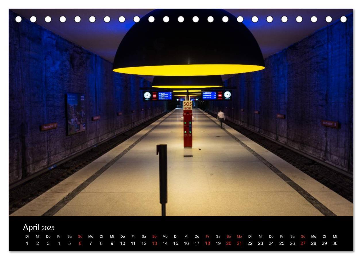 Bild: 9783435668625 | U-Bahn in München (Tischkalender 2025 DIN A5 quer), CALVENDO...