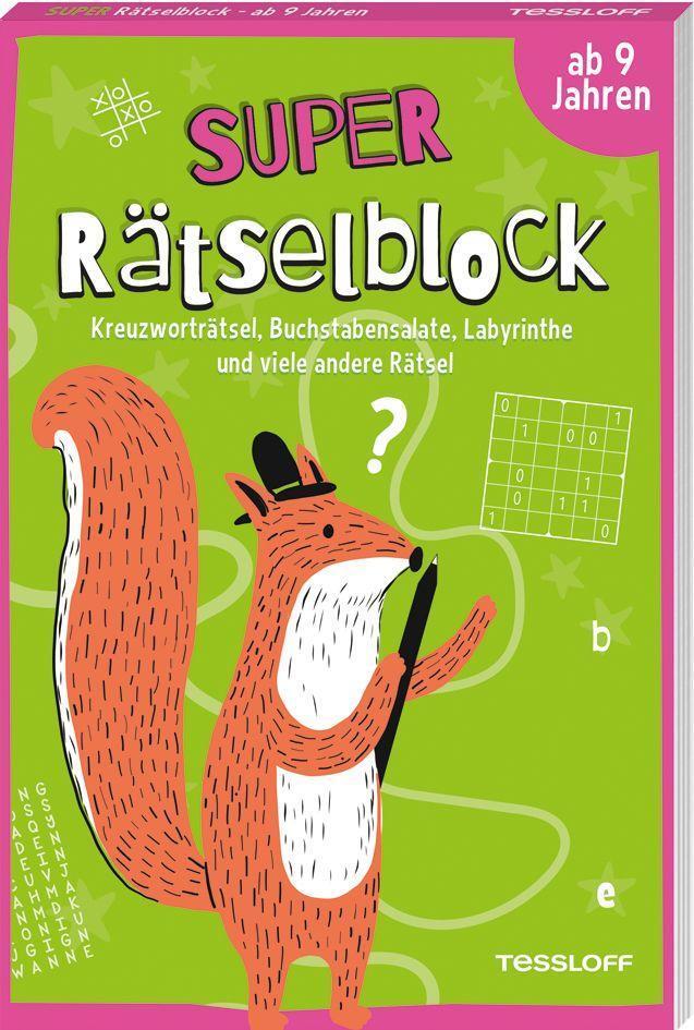 Cover: 9783788644758 | Super Rätselblock ab 9 Jahren.Kreuzworträtsel, Buchstabensalate,...