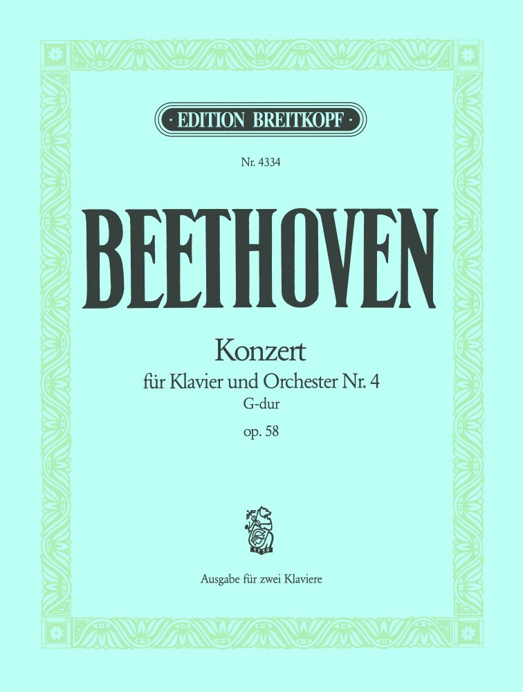 Cover: 9790004162835 | Concert 04 G Op.58 | Ludwig van Beethoven | Buch | Breitkopf &amp; Härtel