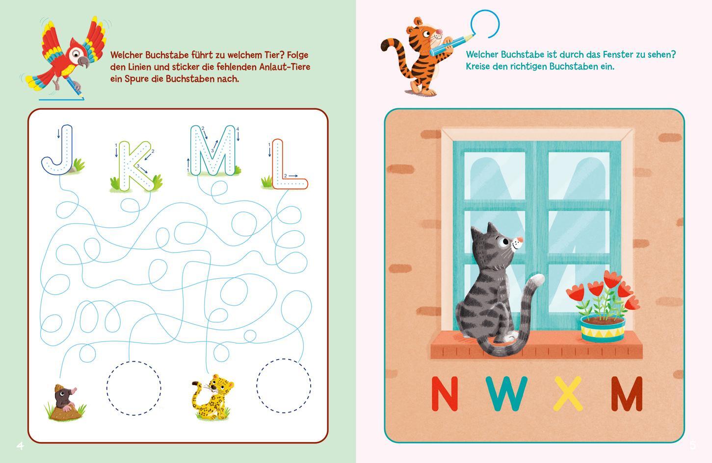 Bild: 9783788645434 | Sticker-Rätsel für Kindergarten-Kids. Erste Buchstaben | Broschüre
