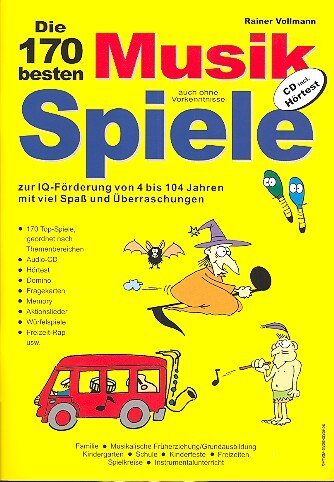 Cover: 9783927652071 | Die 170 besten Musikspiele auch ohne Vorkenntnisse | Rainer Vollmann