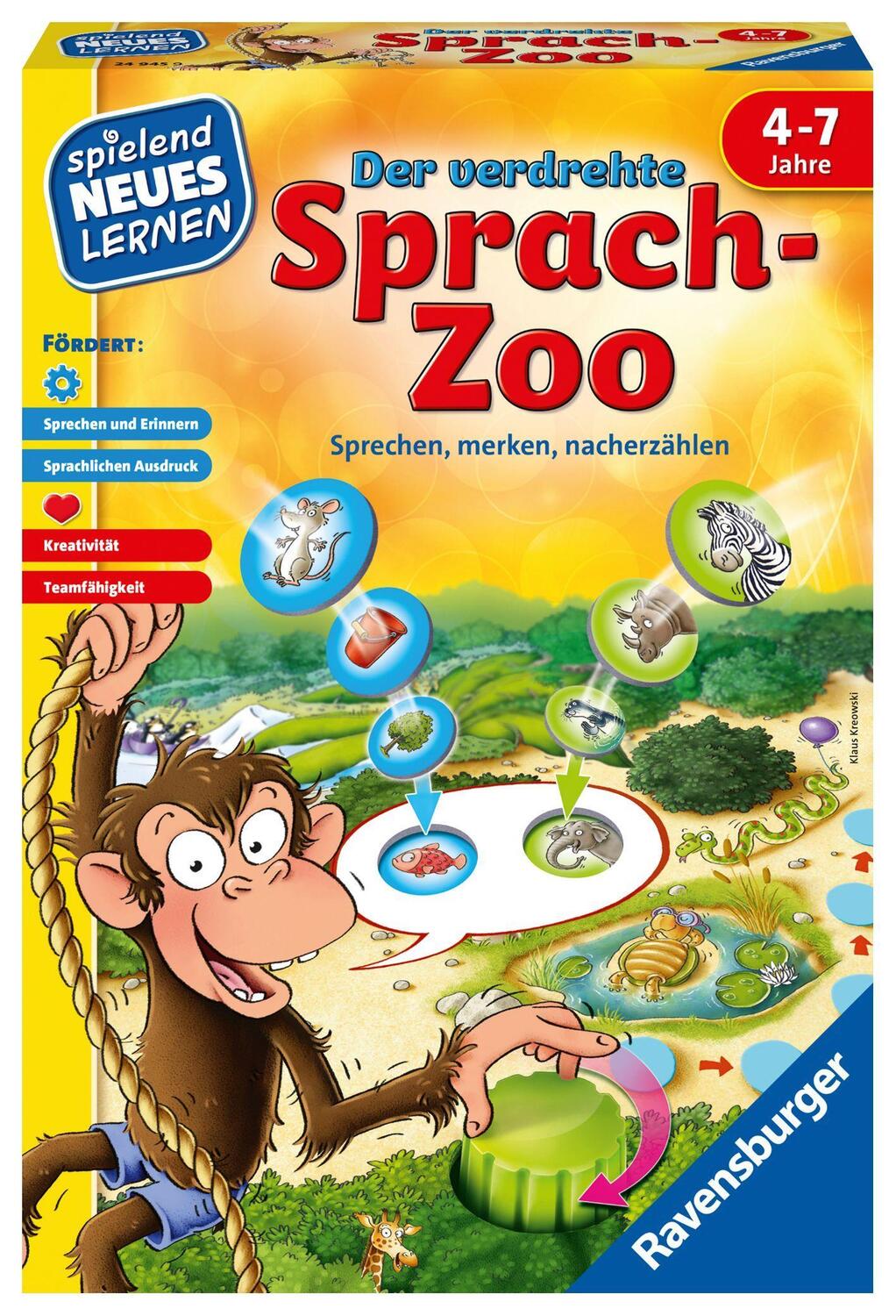 Cover: 4005556249459 | Der verdrehte Sprach-Zoo | Sprechen, merken, nacherzählen | Spiel