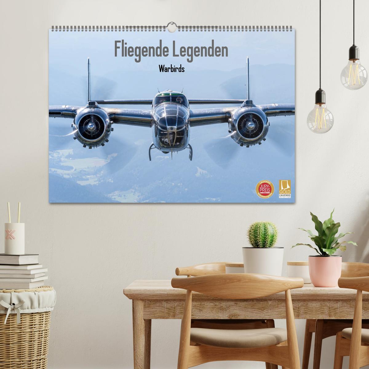 Bild: 9783435146680 | Fliegende Legenden - Warbirds (Wandkalender 2025 DIN A2 quer),...