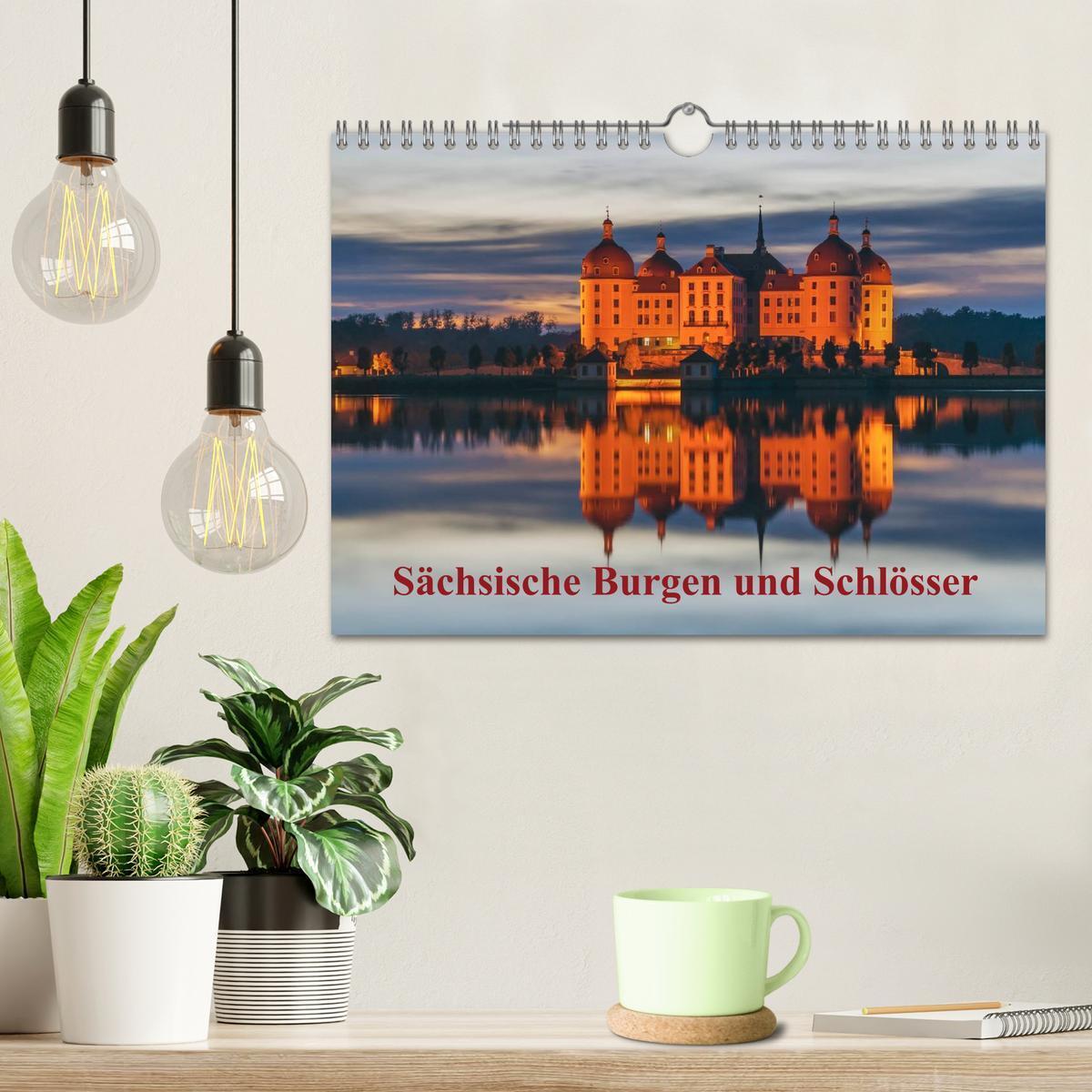 Bild: 9783435829958 | Sächsische Burgen und Schlösser (Wandkalender 2025 DIN A4 quer),...