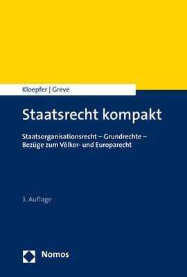 Cover: 9783848755448 | Staatsrecht kompakt | Michael Kloepfer (u. a.) | Taschenbuch | 328 S.