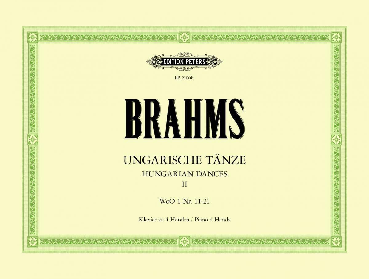 Cover: 9790014009434 | Hungarian Dances Woo 1 for Piano Duet | Nos. 11-21 | Johannes Brahms