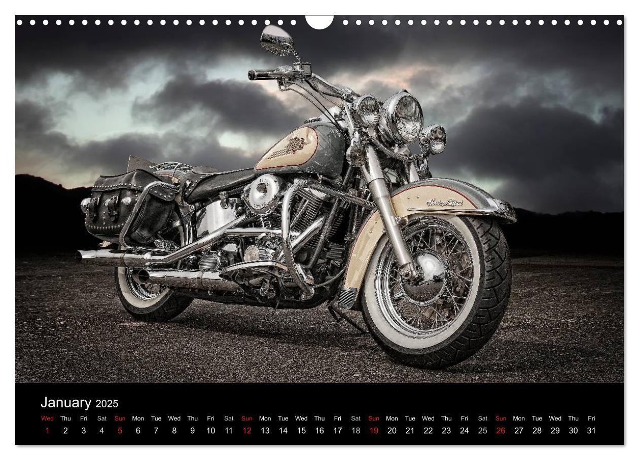 Bild: 9781325961580 | Motorbike Dreams (Wall Calendar 2025 DIN A3 landscape), CALVENDO 12...