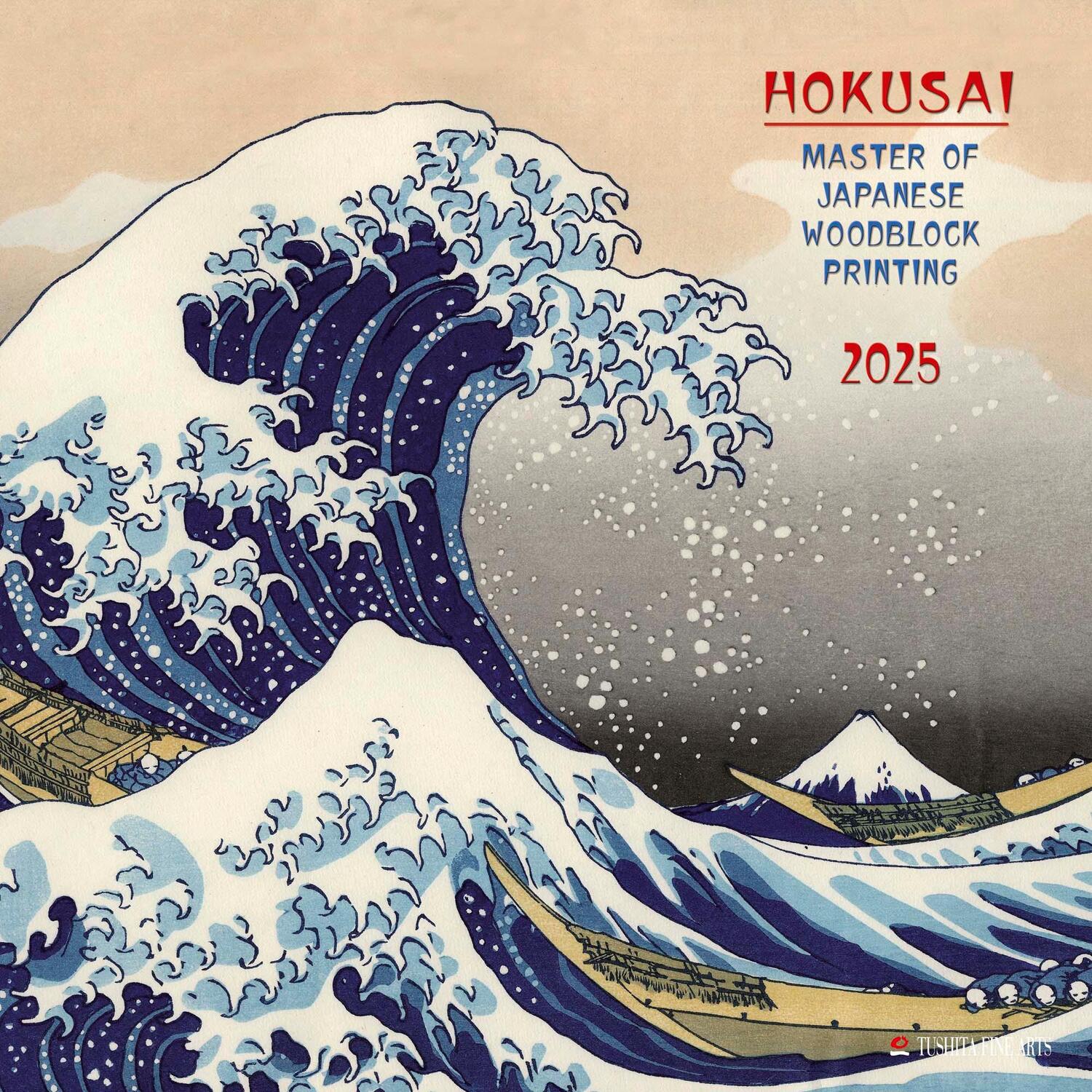 Cover: 9783959294263 | Hokusai - Japanese Woodblock Printing 2025 | Kalender 2025 | Kalender