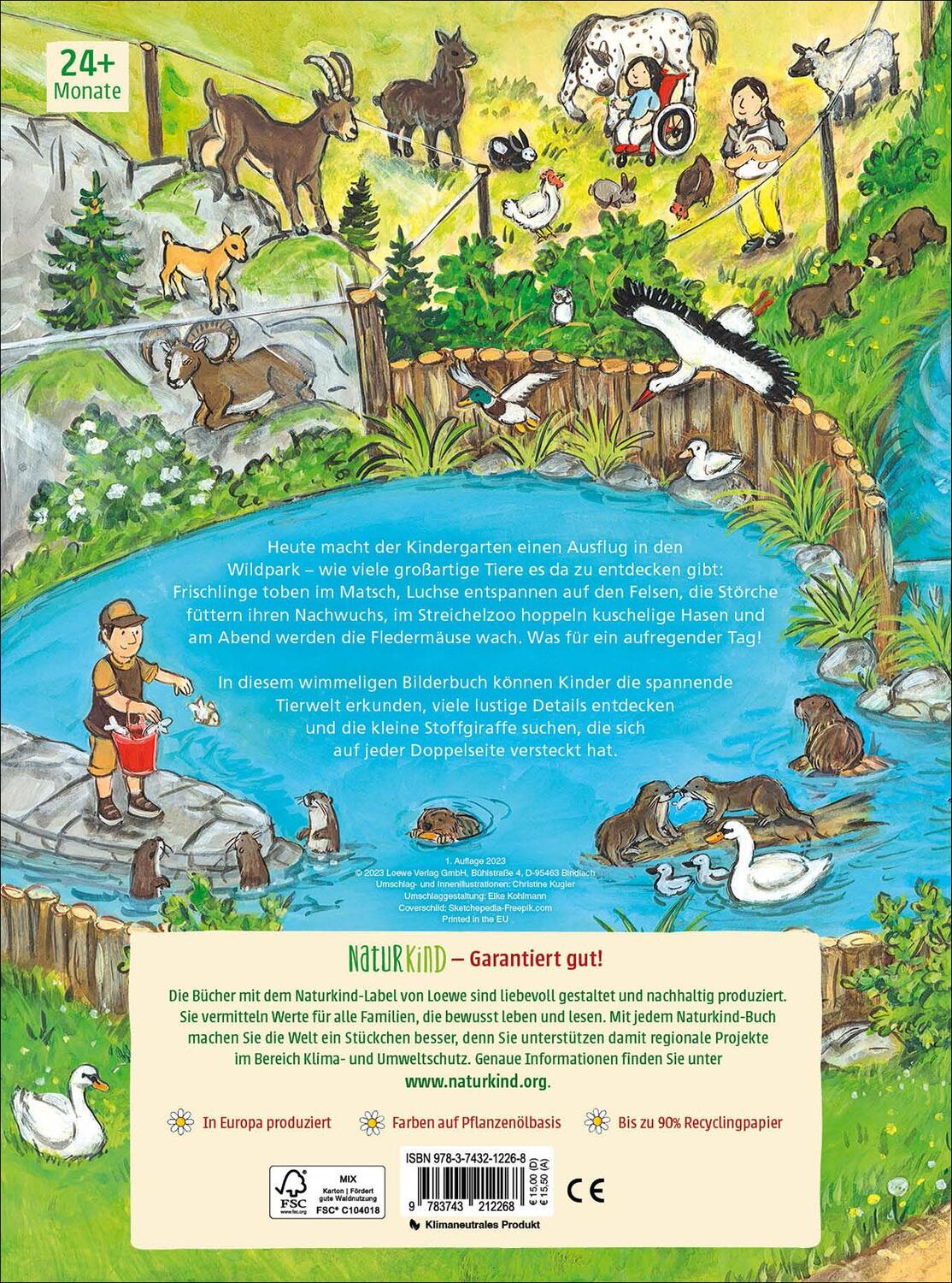 Rückseite: 9783743212268 | Viel los im Wildpark! | Buch | Naturkind | 16 S. | Deutsch | 2023