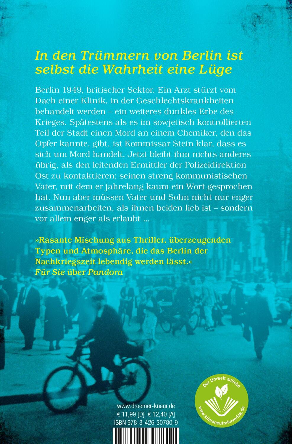 Rückseite: 9783426307809 | Venusfluch. Auf den Trümmern von Berlin | Kriminalroman | Taschenbuch