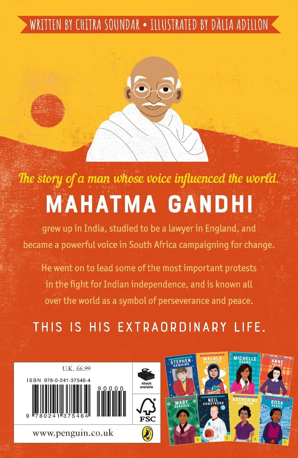 Rückseite: 9780241375464 | The Extraordinary Life of Mahatma Gandhi | Chitra Soundar | Buch