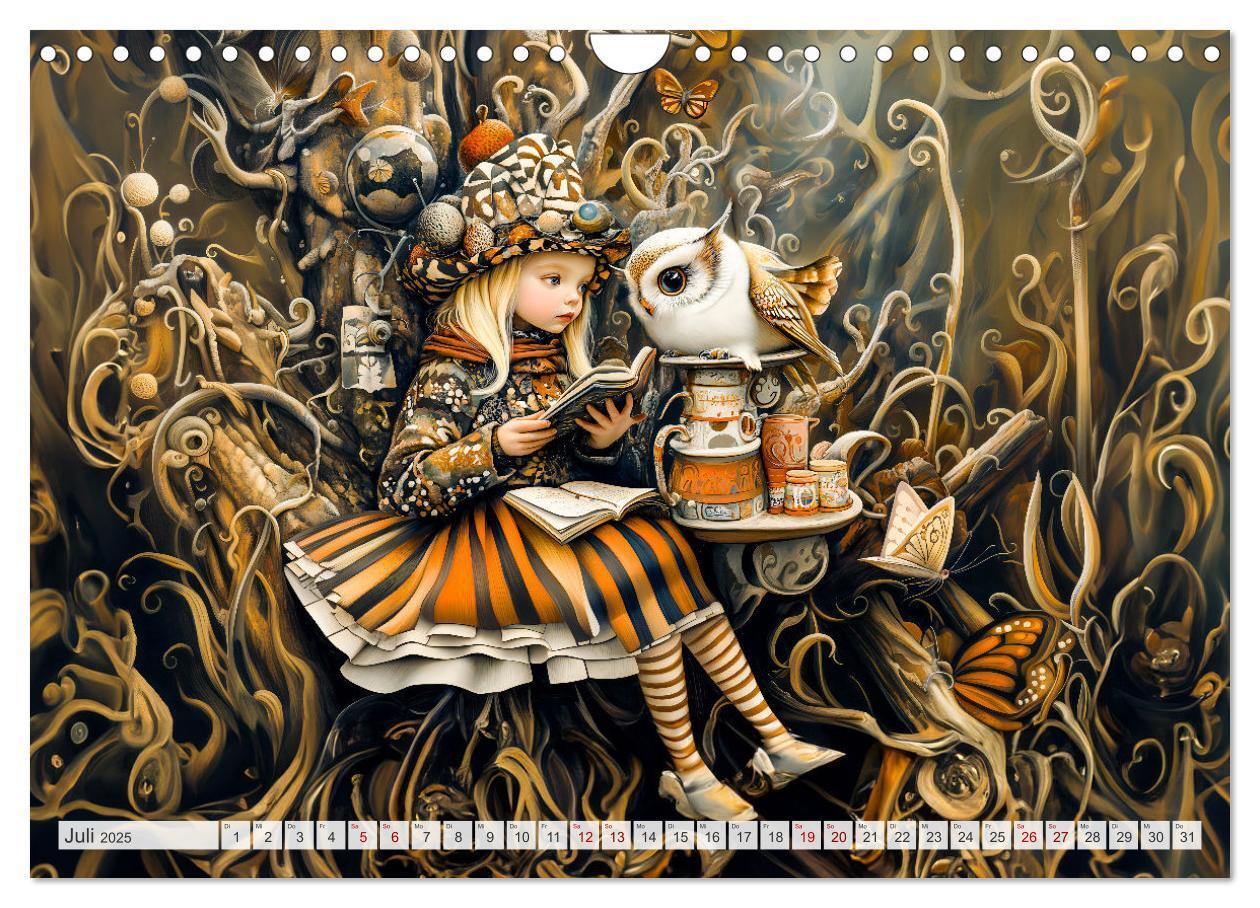 Bild: 9783457217801 | Magische Wesen im Zauberland - Fantasie-Tiere im Steampunk-Kalender...