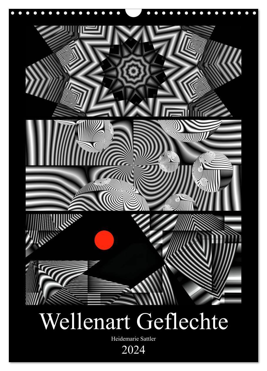 Cover: 9783675958159 | Wellenart Geflechte (Wandkalender 2024 DIN A3 hoch), CALVENDO...