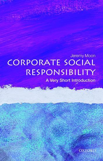 Cover: 9780199671816 | Corporate Social Responsibility: A Very Short Introduction | Moon
