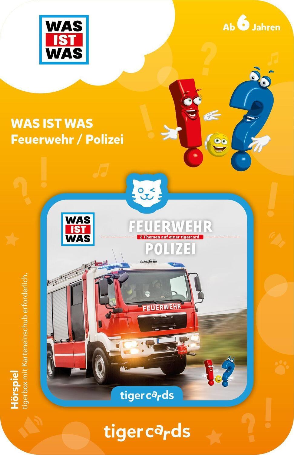 Bild: 4260535483303 | tigercard - WAS IST WAS: Feuerwehr / Polizei | Stück | Deutsch | 2020