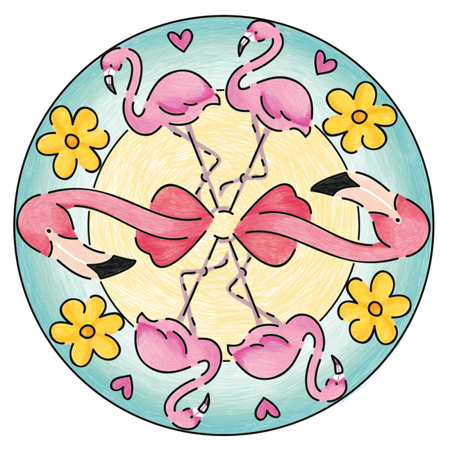 Bild: 4005556285204 | Ravensburger Mandala Designer Mini Flamingo 28520, Zeichnen lernen...