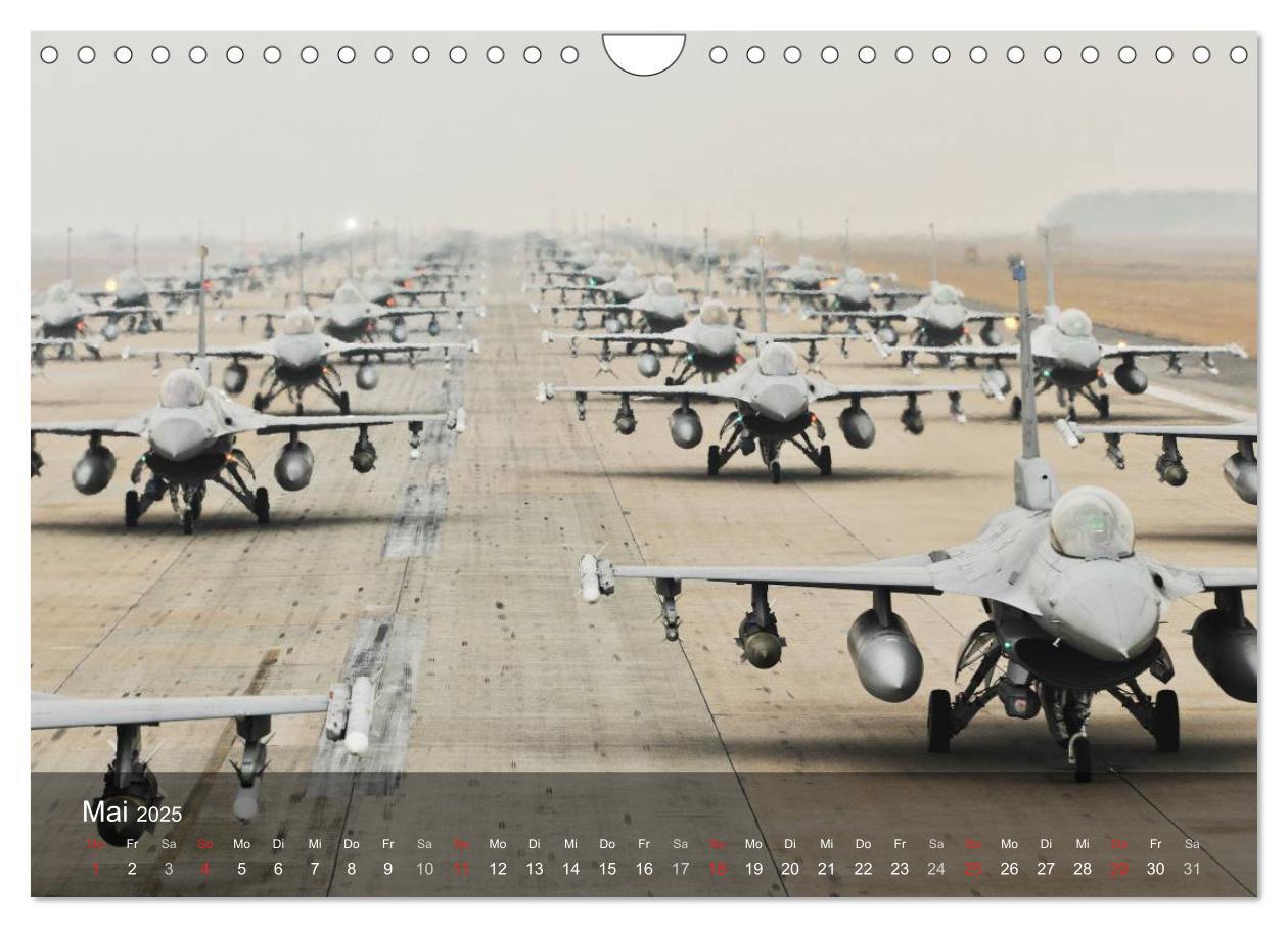 Bild: 9783435619085 | Luftwaffe. Kampfflugzeuge der USA (Wandkalender 2025 DIN A4 quer),...