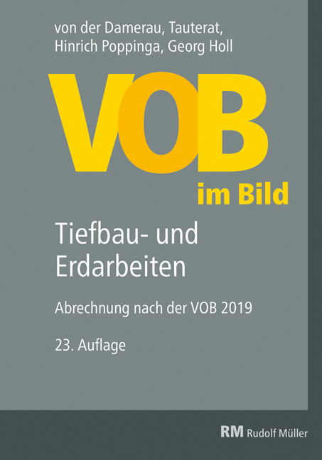 Cover: 9783481039479 | VOB im Bild - Tiefbau- und Erdarbeiten | Abrechnung nach der VOB 2019
