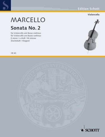 Cover: 9790001128179 | Sonate No. 2 in E Minor | Benedetto Marcello | Buch | Schott Music