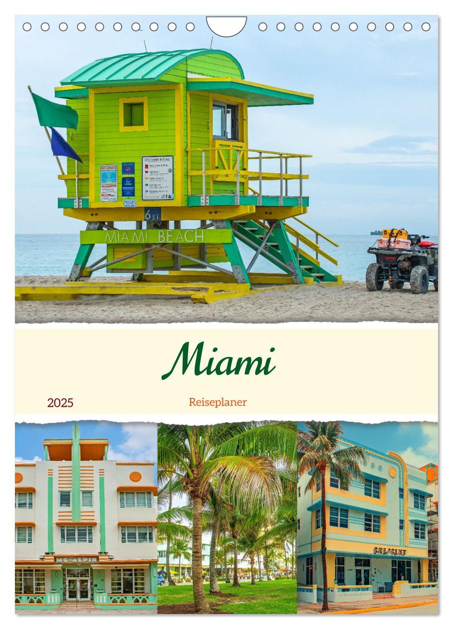 Cover: 9783457156452 | Miami - Reiseplaner (Wandkalender 2025 DIN A4 hoch), CALVENDO...