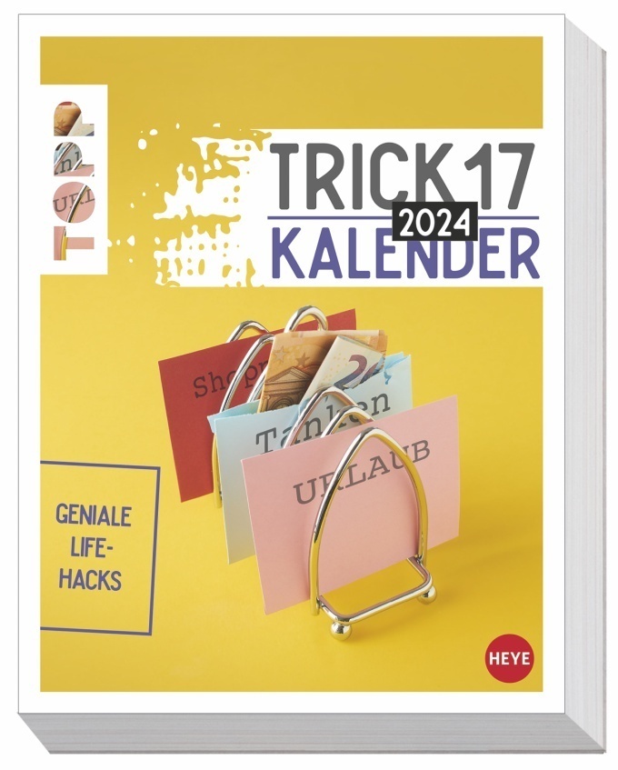 Cover: 9783756403288 | Trick17 Tagesabreißkalender 2024. Nützlicher Lifehack-Kalender 2024...