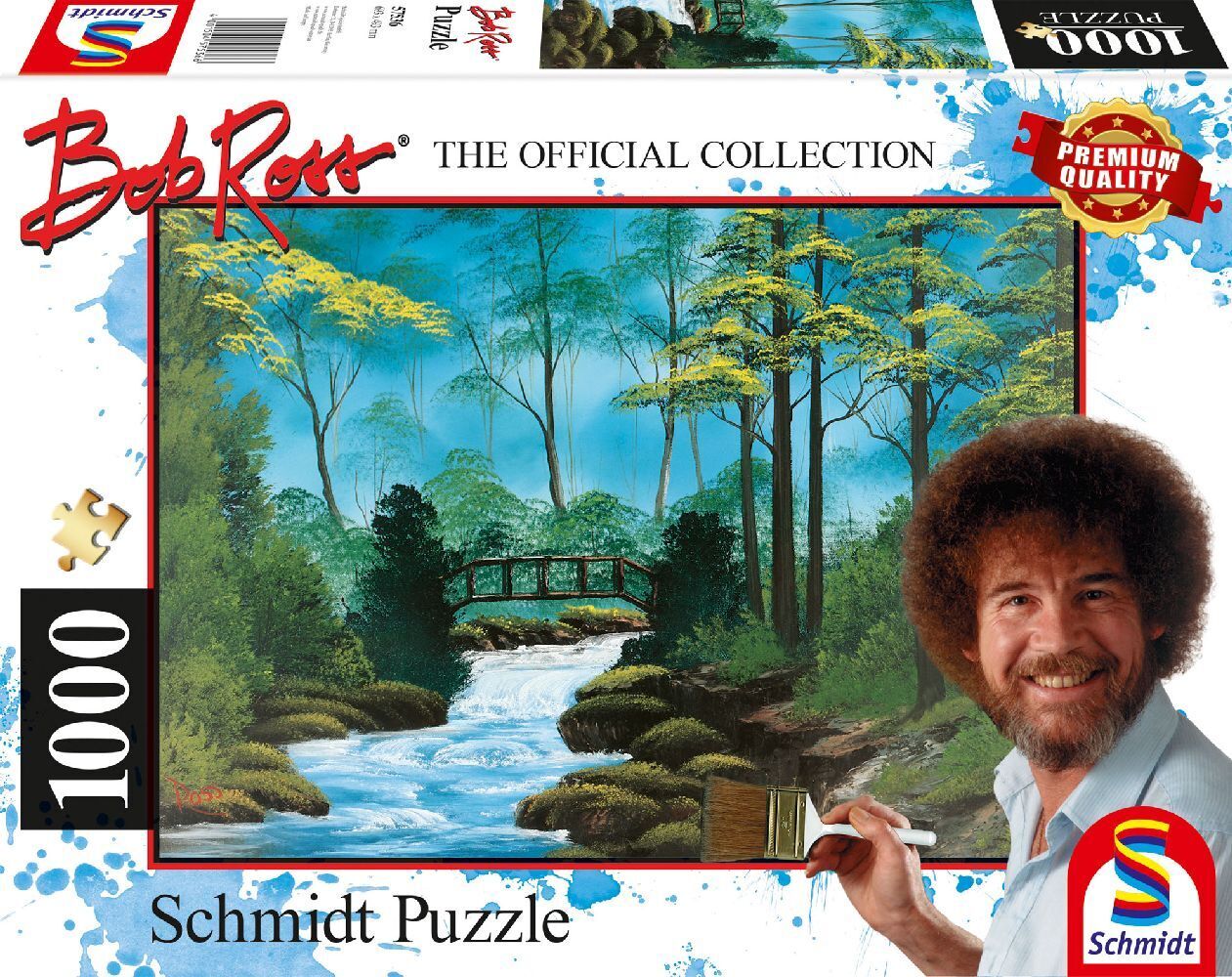 Cover: 4001504575366 | Abgelegene Brücke | Puzzle Bob Ross 1.000 Teile | Spiel | Schachtel