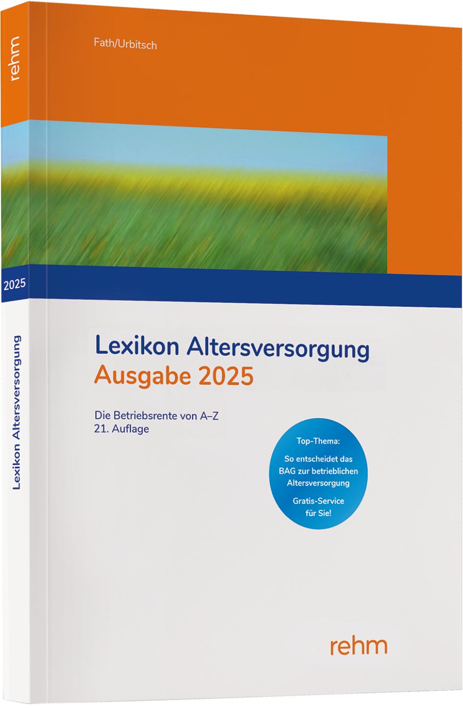 Cover: 9783807329000 | Lexikon Altersversorgung 2025 | Die Betriebsrente von A-Z | Buch