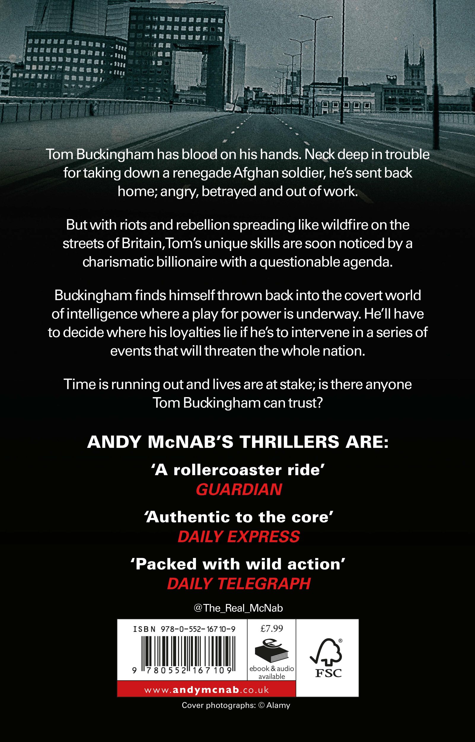 Rückseite: 9780552167109 | Fortress | (Tom Buckingham Thriller 2) | Andy McNab | Taschenbuch