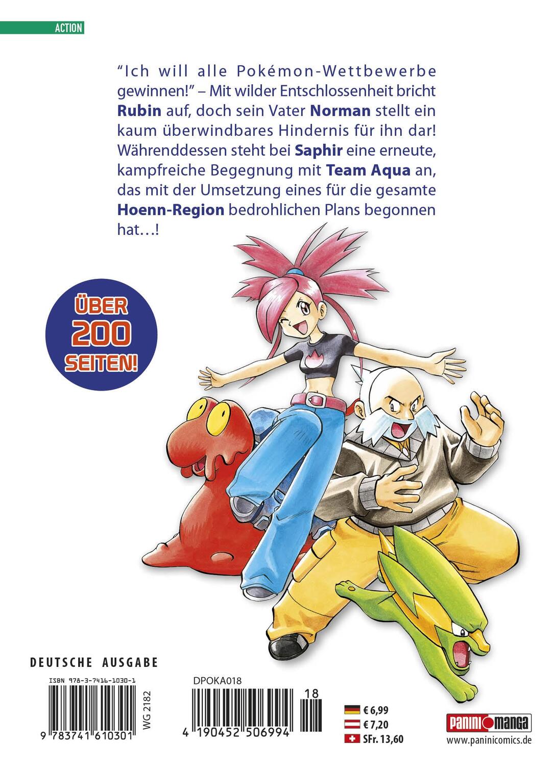 Rückseite: 9783741610301 | Pokémon - Die ersten Abenteuer | Bd. 18: Rubin und Saphir | Buch