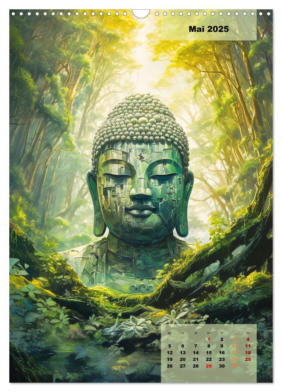 Bild: 9783435857159 | Jade Buddha - Finde die innere Mitte (Wandkalender 2025 DIN A3...