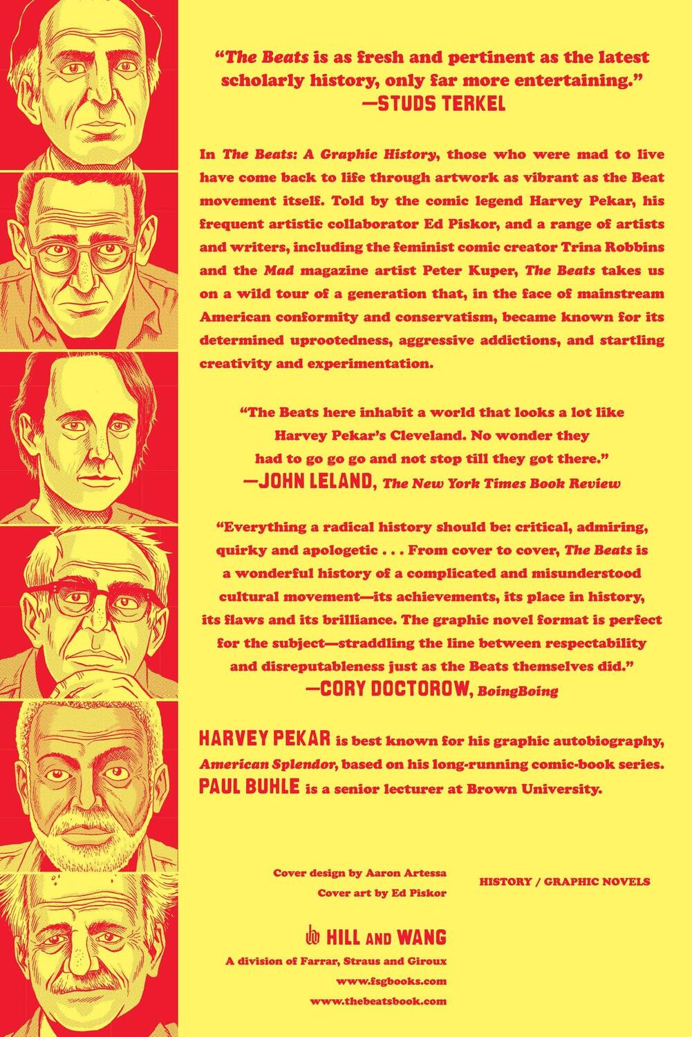 Rückseite: 9780809016495 | The Beats | A Graphic History | Harvey Pekar | Taschenbuch | Englisch