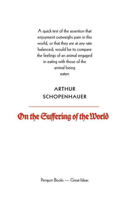 Cover: 9780141018942 | On the Suffering of the World | Arthur Schopenhauer | Taschenbuch