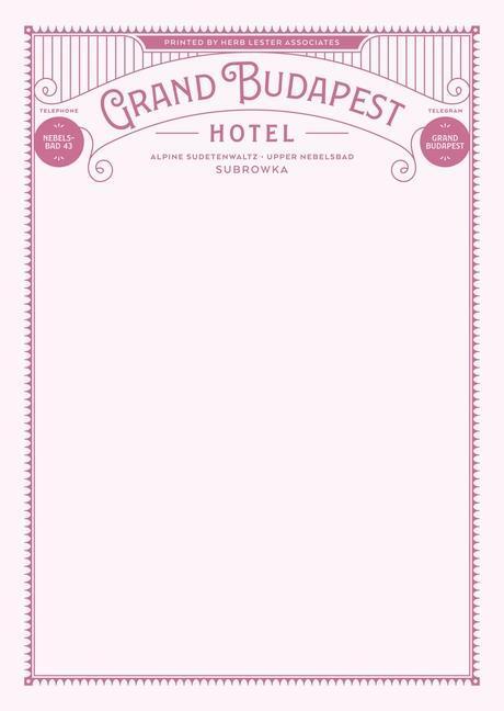 Cover: 9781916349568 | Grand Budapest Hotel: Fictional Hotel Notepad Set | Taschenbuch | 2020